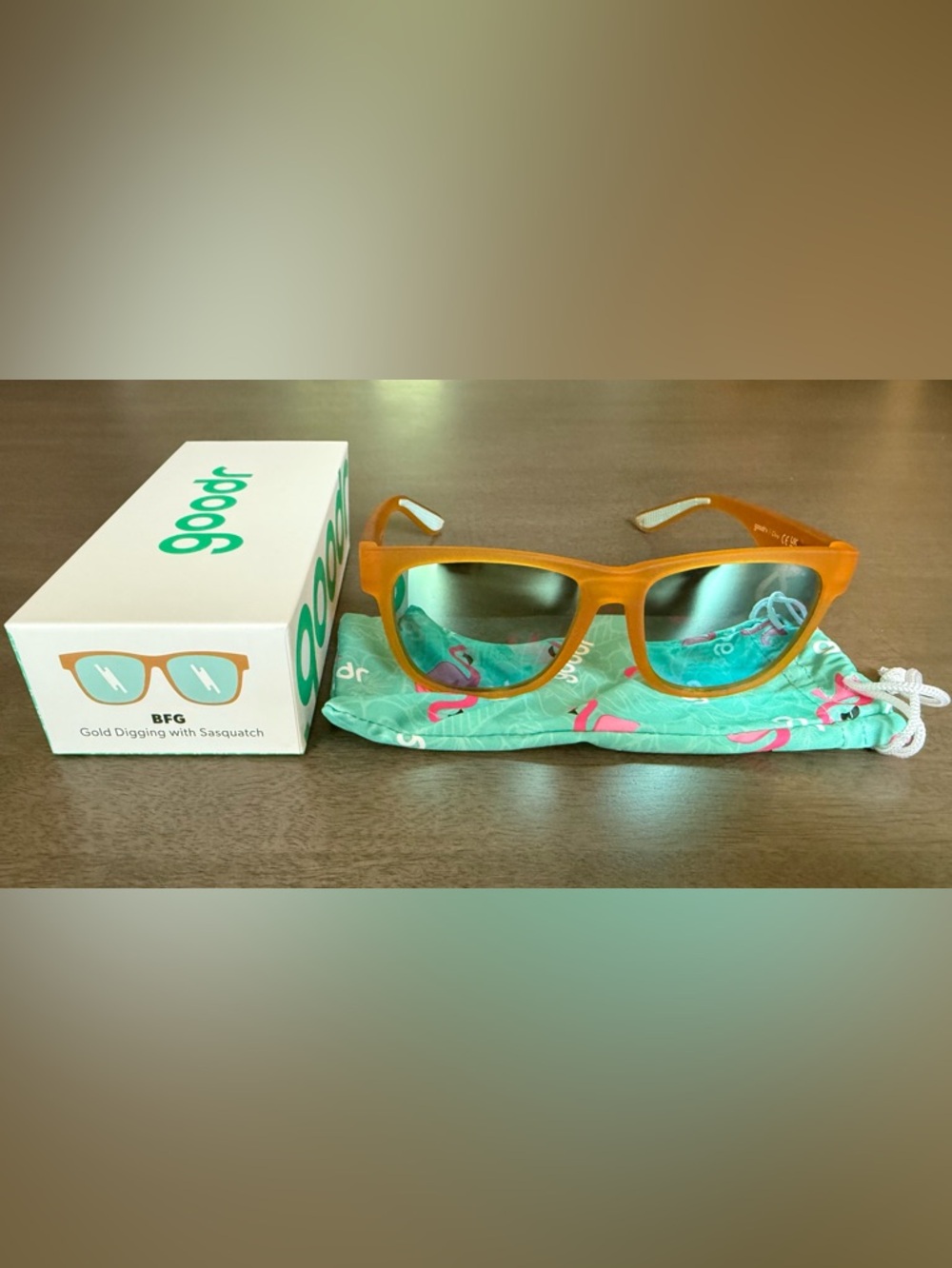 Goodr Gold Digging with Sasquatch BFG Sunglasses